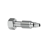 VHP Stainless Steel Fitting 10-32 Coned, for 1/16" OD, Long Single